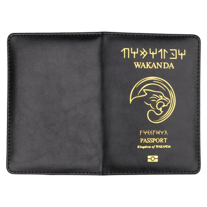 Couverture de passeport Black Panther, ensemble de certificats d'identité simples