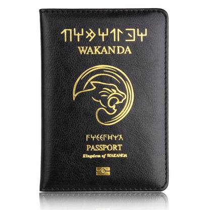 Couverture de passeport Black Panther, ensemble de certificats d'identité simples