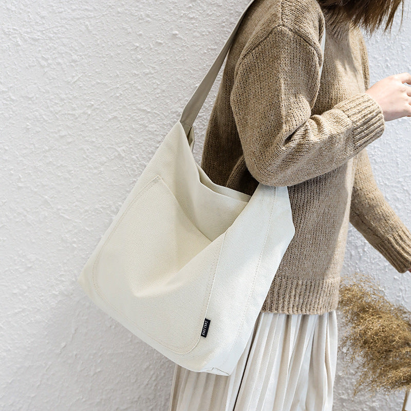 Sacs fourre-tout simples de couleur unie pour femmes, grande capacité, à bandoulière