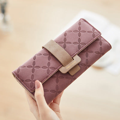 Women's Long For Multifunctional Clutch Tri Fold Ladies Wallets