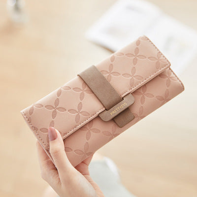 Women's Long For Multifunctional Clutch Tri Fold Ladies Wallets