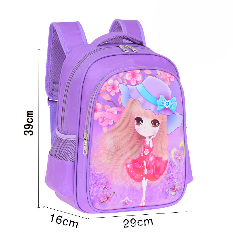 Sacs d'école pour élèves du primaire de style coréen de la série de dessins animés pour enfants Princesse mignonne