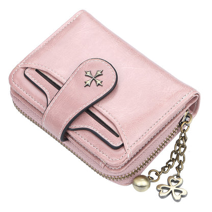 Elegant New Women's Tassel Zipper Short Ladies Wallets