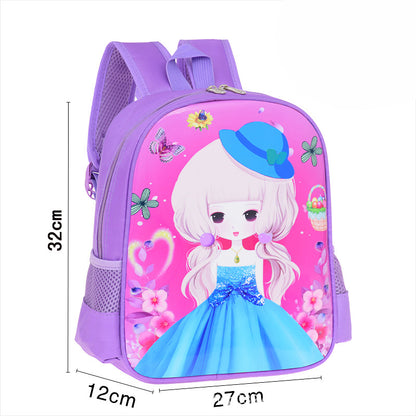 Sacs d'école pour élèves du primaire de style coréen de la série de dessins animés pour enfants Princesse mignonne