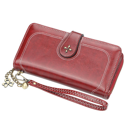 Women's Four-leaf Clover Fashion Korean Style Mobile Ladies Wallets