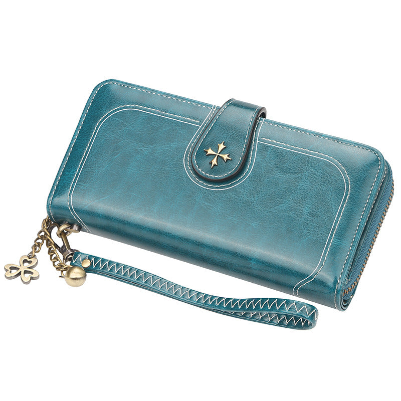 Women's Four-leaf Clover Fashion Korean Style Mobile Ladies Wallets