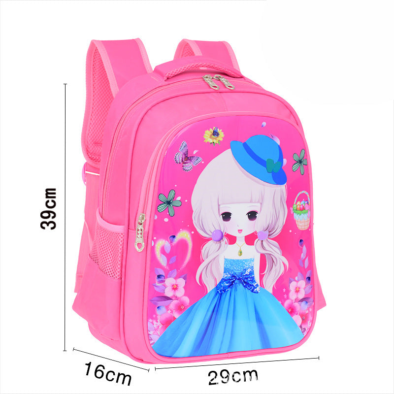 Sacs d'école pour élèves du primaire de style coréen de la série de dessins animés pour enfants Princesse mignonne