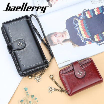 Women's Four-leaf Clover Fashion Korean Style Mobile Ladies Wallets