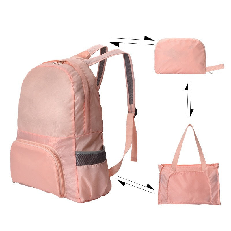 Attractive Large Capacity Foldable Dual-purpose Folding Backpacks