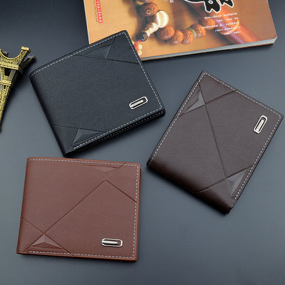 Men's Short Male Youth Business Horizontal Fashion Large Men's Wallets