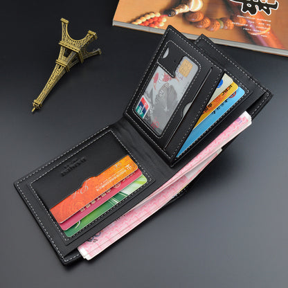 Men's Short Male Youth Business Horizontal Fashion Large Men's Wallets