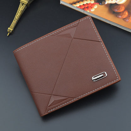 Men's Short Male Youth Business Horizontal Fashion Large Men's Wallets