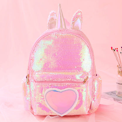 Sacs d'école à paillettes pour filles et filles, motif licorne, mignons, pour écolières du primaire