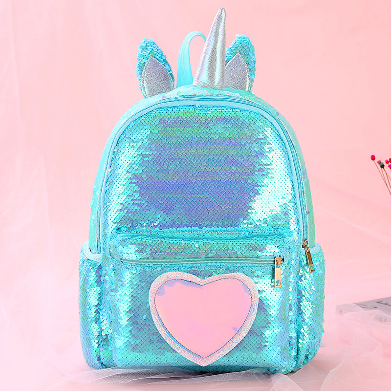 Sacs d'école à paillettes pour filles et filles, motif licorne, mignons, pour écolières du primaire