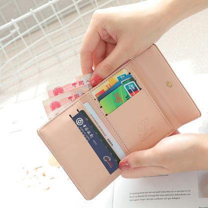 Fresh Female Short Korean Cute Small Ladies Wallets