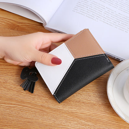 Women's Short Zip Korean Style Tassel Simple Ladies Wallets