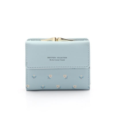 Fresh Female Short Korean Cute Small Ladies Wallets