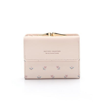 Fresh Female Short Korean Cute Small Ladies Wallets