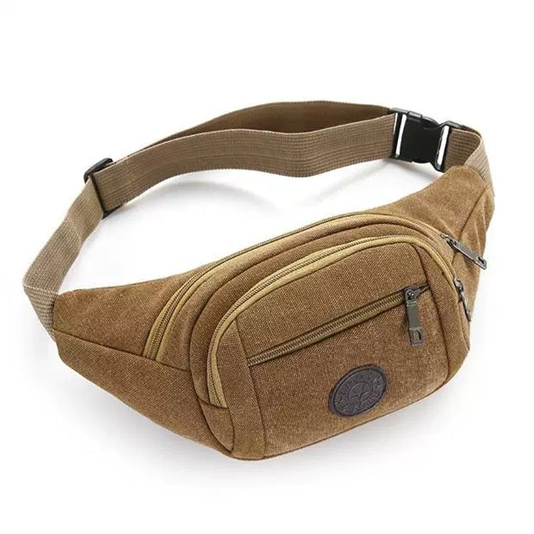 Women's & Men's & Canvas Running Sport Checkout Construction Men's Waist Packs