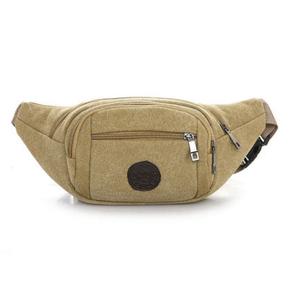 Women's & Men's & Canvas Running Sport Checkout Construction Men's Waist Packs