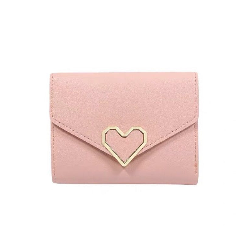 Version Female Short Chic Three Folding Fresh Ladies Wallets