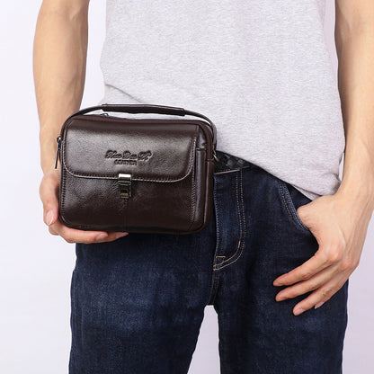 Mini sacs en cuir de vachette créatifs pour hommes