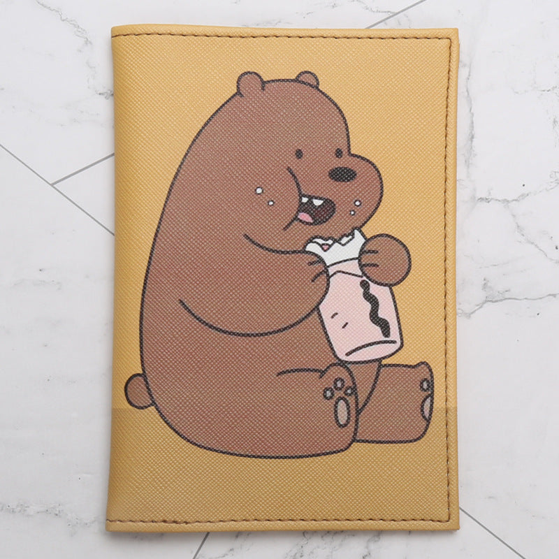 Various Little Bear Cartoon Passport Imitation Id Package