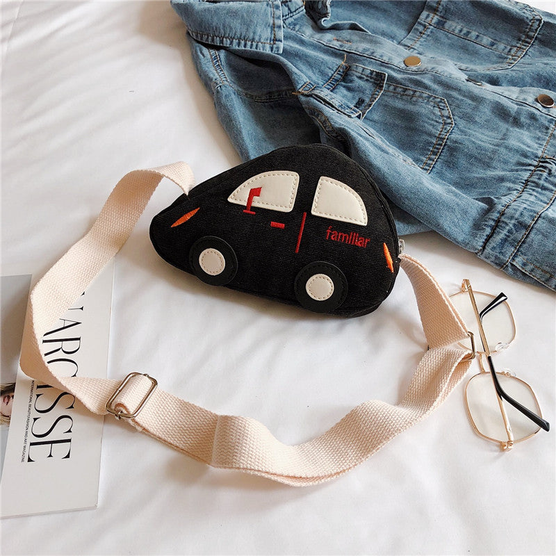 Mini sacs tendance pour enfants de style coréen avec motif de voiture de dessin animé