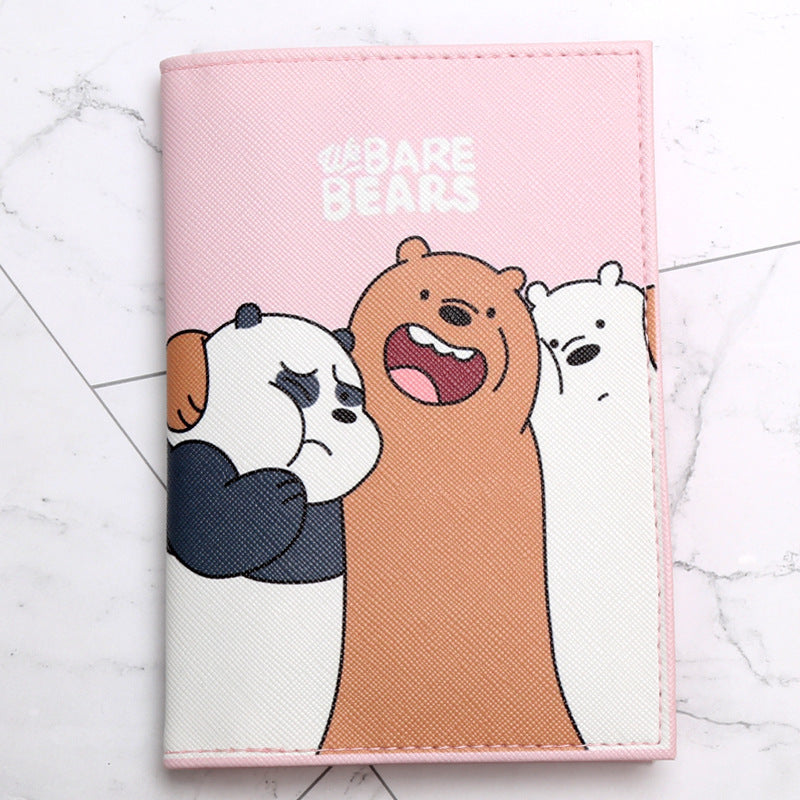 Various Little Bear Cartoon Passport Imitation Id Package