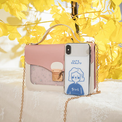 Korean Style Sequined Printed One Summer Phone Bags