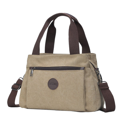 Women's Retro Canvas Portable Large Capacity Crossbody Bags