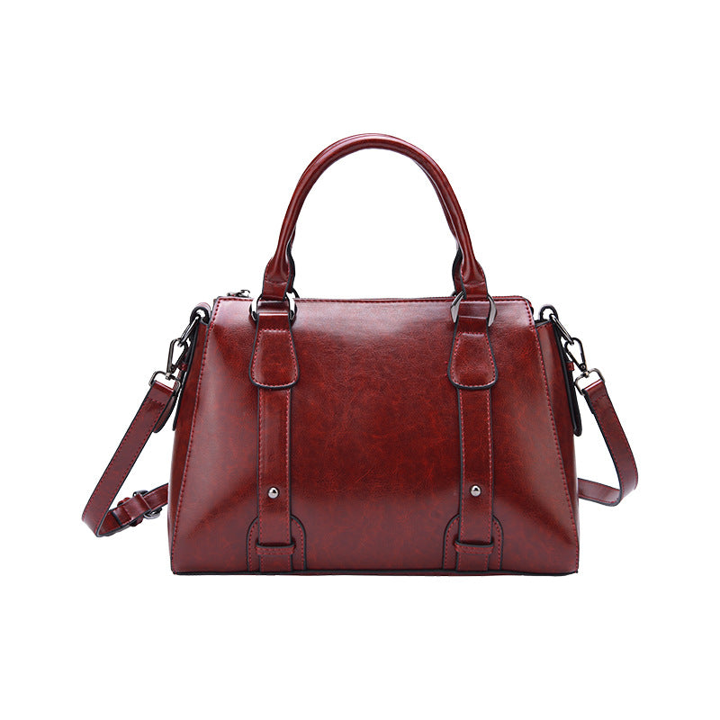 Women's Summer Versatile Vintage Leather Korean Style Handbags