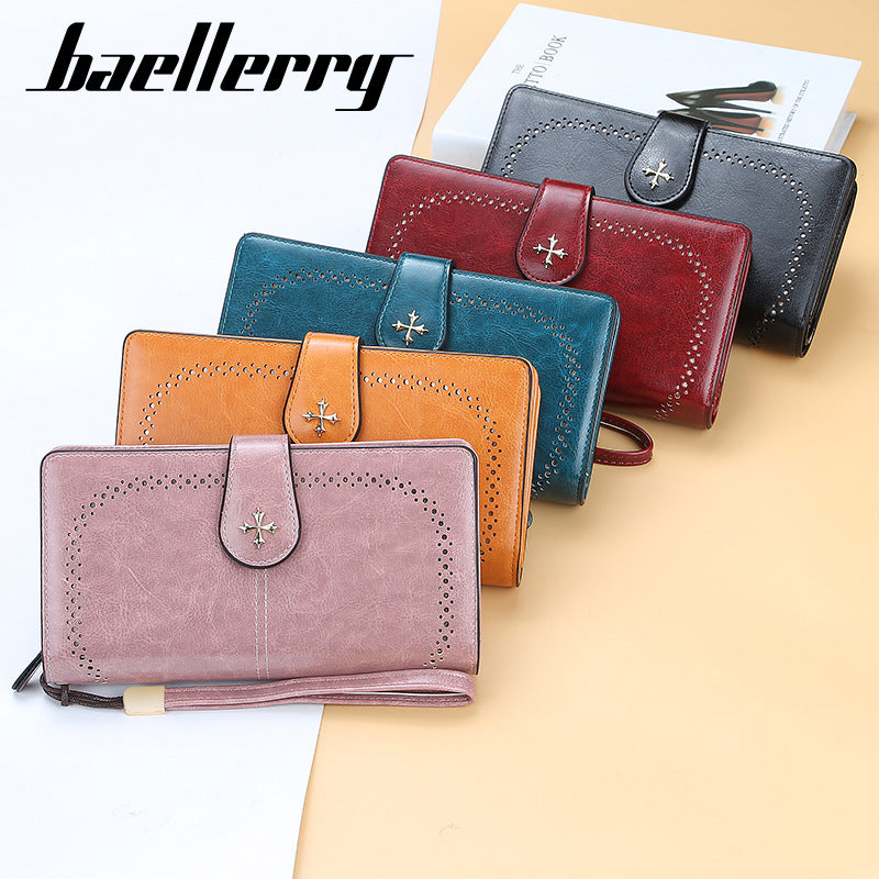 Beautiful Slouchy Women's Korean Zipper Mobile Ladies Wallets