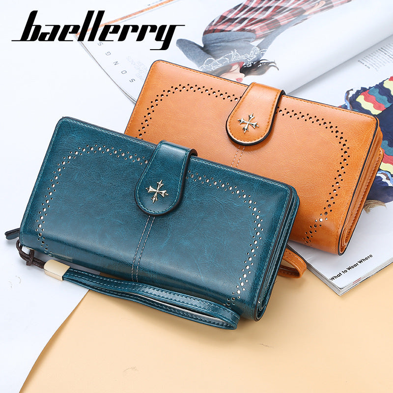 Beautiful Slouchy Women's Korean Zipper Mobile Ladies Wallets