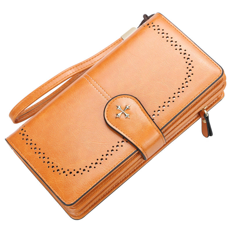 Beautiful Slouchy Women's Korean Zipper Mobile Ladies Wallets