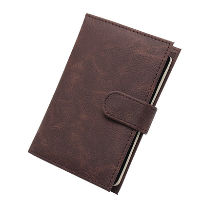 Business Leather Passport Fashion Jacket Ear Card Holder