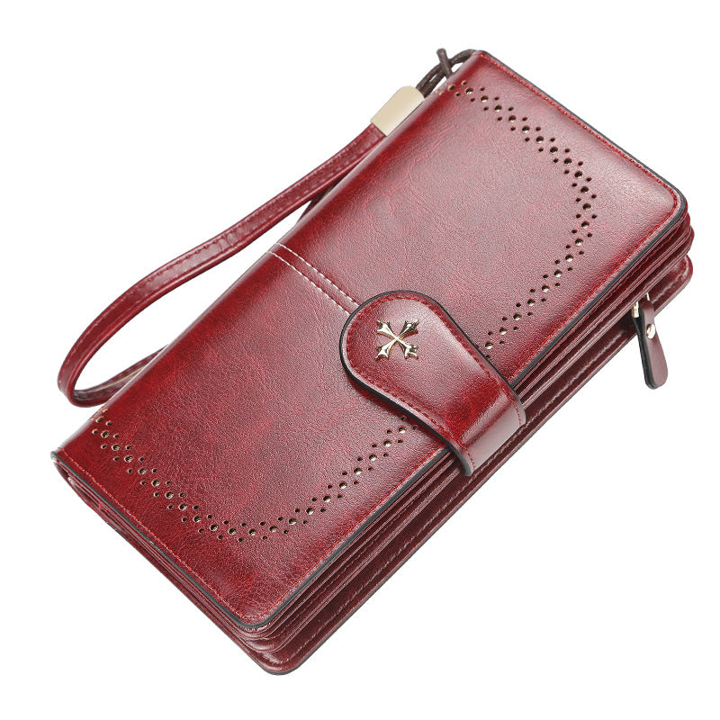 Beautiful Slouchy Women's Korean Zipper Mobile Ladies Wallets