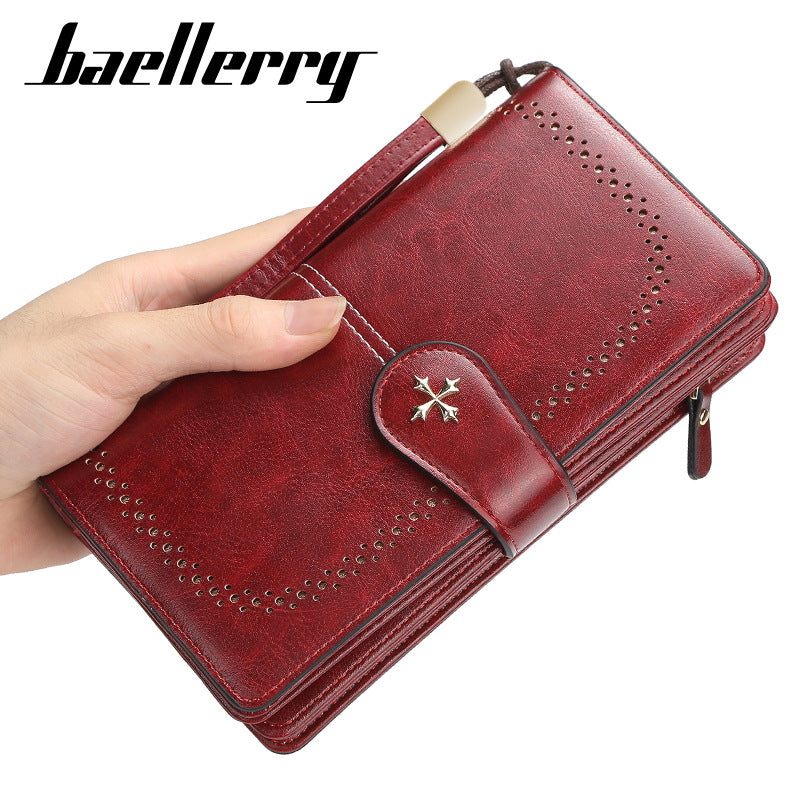 Beautiful Slouchy Women's Korean Zipper Mobile Ladies Wallets