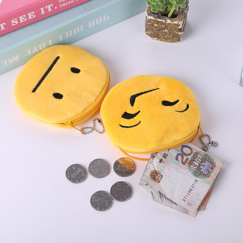 Cute Little Smiley Face Change Expression Ladies Wallets