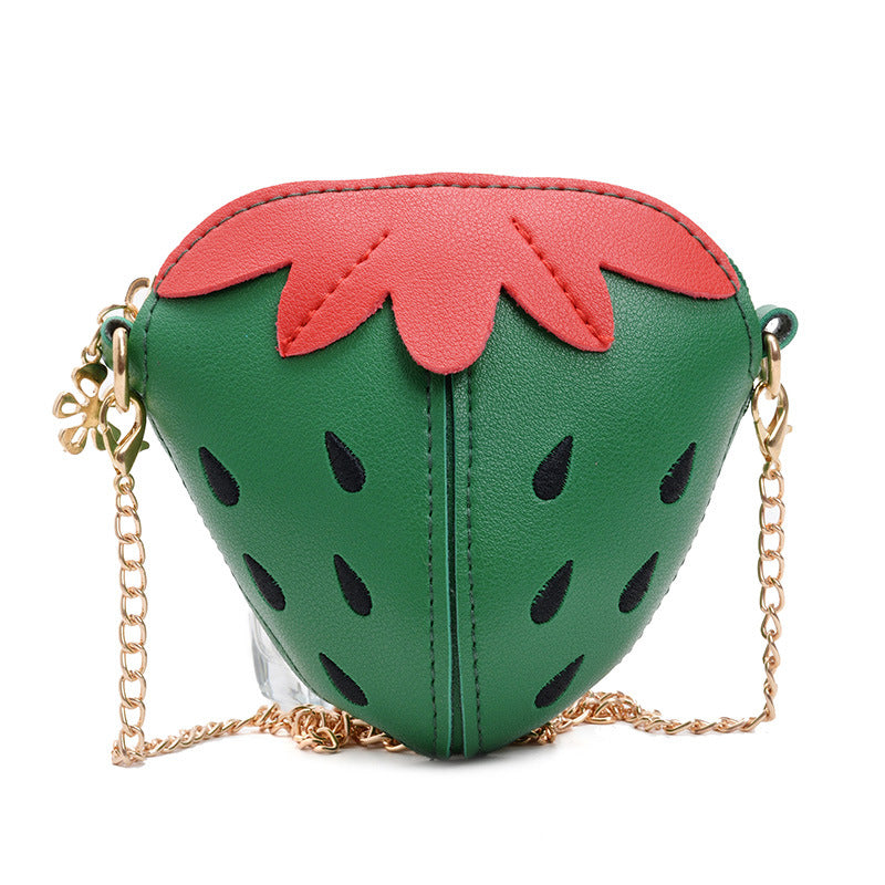 Chaîne de fraises pour enfants Mignon petit mini-fruit Sacs à bandoulière pour enfants