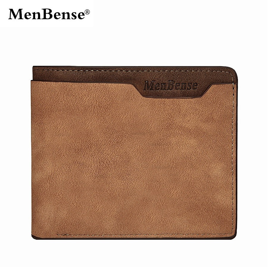 Men's Short Matte Leather Fashion Leisure Men's Wallets