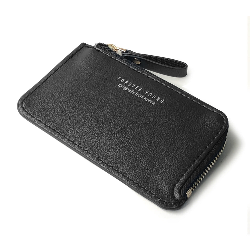 Men's Korean Style Zip Creative Short Business Men's Wallets