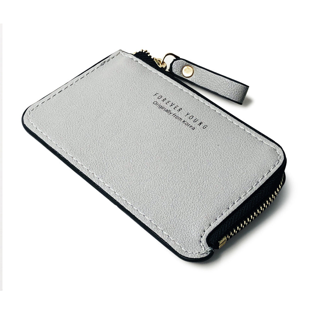 Men's Korean Style Zip Creative Short Business Men's Wallets