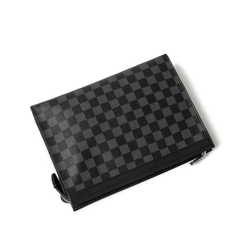 Pochette en cuir souple pour homme Portefeuilles tendance pour hommes d'affaires