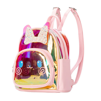 Sacs d'école maternelle pour enfants avec motif de lapin mignon et transparent pour danse laser