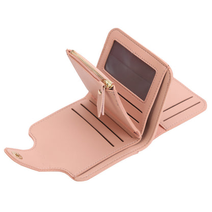 Women's Clutch Short Korean Style Multiple Slots Ladies Wallets