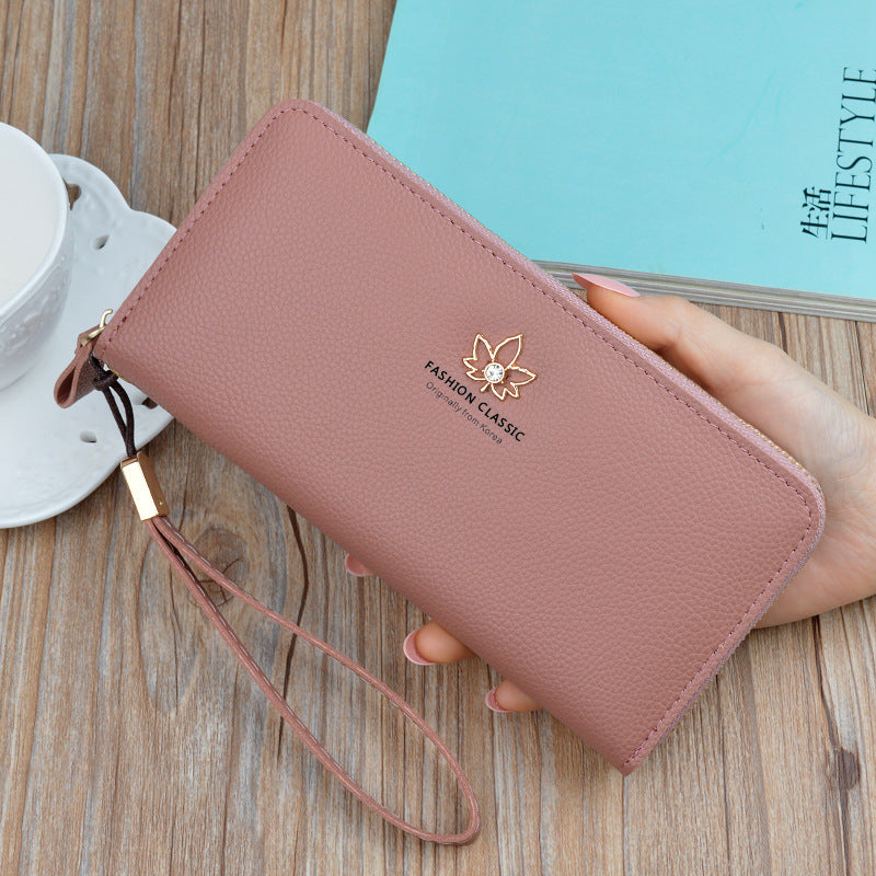 Women's Long Zip Large Capacity Fashion Simple Ladies Wallets