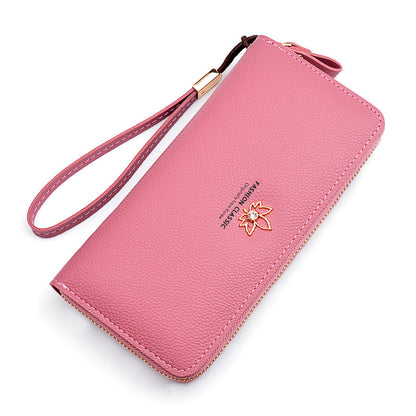 Women's Long Zip Large Capacity Fashion Simple Ladies Wallets