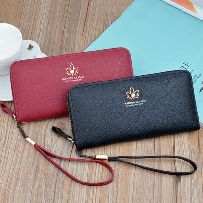 Women's Long Zip Large Capacity Fashion Simple Ladies Wallets