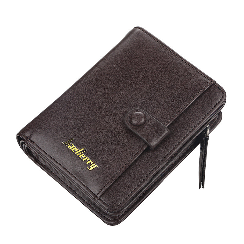 Men's Short Multiple Slots Driving License Fashion Coin Purses